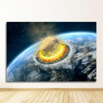 Meteorito sienų nuotraukos svetainės dekoravimui Galaxy Stars Astronautas Planet Hole Kosmoso plakatai ir Prins Universe Earth 21cm&times;30cm NoFrame