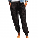 DAFIFY Moteri&scaron;kos mados vasaros pavasario laisvalaikio leopardinio ra&scaron;to kelnės auk&scaron;tu juosmeniu kelnės ir kaprizas XXXL