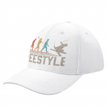 Freestyle Skier Evolution of Unisex Vintage Juokingi slidinėjimo dovanos IdeaCap beisbolo kepuraitė žvejybos kepurė Vintage Trucker Hat Skrybėlė unisex moterims
