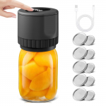 Elektrinis Mason Jar Vakuuminis sandariklio rinkinys Belaidis automatinis stiklainių sandariklio rinkinys, skirtas maistui laikyti ir