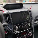 Carbon fiber look Air Conditioning Front Outlet Cover Interior Trim for Subaru Forester SK 2018  Car