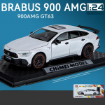 1/24 mastelio Benz G900 dyzelinis automobilio modelio žaislas, patraukiama atgal žaislinė transporto priemonė su garsu ir &scaron;viesa vaikams, mažiems berniukams, mergaitėms, dovanų kolekcija 1/24-21x8.2x6cm balta