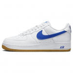 Nike Air Force 1 Low Mėnesio spalva - Balti Karali&scaron;kos Mėlynos Unisex Sportbačiai Varsity-Royal Guminiai Geltoni DJ3911-101 45