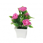 Netikras vazoninis augalas, ry&scaron;kios spalvos dirbtinė rožė bonsai, atsparus blukimui, tikrovi&scaron;kas imituotas augalas namų dekoravimui suaugusiems sekso drabužiams rožinė