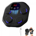 Muzikinis bokso aparatas su pir&scaron;tinėmis &bdquo;Intelligent BT Boxing Training&ldquo; ant sienos montuojamas boksas juoda