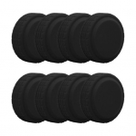 8 vnt Silikoniniai bagažo ratų tylūs dangteliai Mink&scaron;ti lankstūs nusidėvėjimui atsparūs triuk&scaron;mą mažinantys lagaminų ratų apsauginiai dangteliai juoda