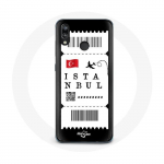 Coque pour Huawei P20 Lite Billet d'avion Istanbul Turquie