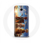 Coque pour Samsung Galaxy A6 2018 Tanjiro Inosuke et Zenitsu Demon Slayer Kimetsu no Yaiba Anime Manga