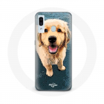 Coque pour samsung galaxy A40 Golden retriever Chiot