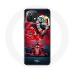 Coque pour Xiaomi Mi 11 Lite Formule 1 Sebastian Vettel Pilote F1 Rouge