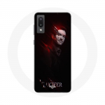 Coque pour Samsung Galaxy A02 Lucifer S&eacute;rie fond noir