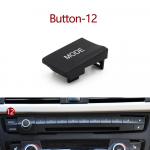 Automobilio prietaisų skydelio radijo CD grotuvo skaitmeninių mygtukų jungiklių mygtukų dangtelio apdaila BMW M3 M4 F20 F21 F22 F30 F32 F35 F34 F36 F45 F46 Button-1 black