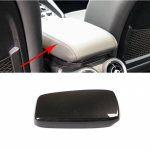 Anglies pluo&scaron;to stiliaus automobilio centrinio porankio dėžutės apsauginis apdailos dangtelis, skirtas Alfa Romeo Giulia, automobilio interjero aksesuarai Carbon Fiber Style