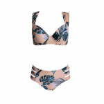 Maudymosi kostiumėlis su lapų ra&scaron;tu &bdquo;Split Bikini Sling&ldquo;. S