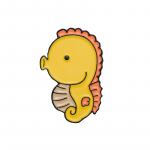 Jūrų gyvūnų serijos emalio sagė, prisegamas ženkliukas, papuo&scaron;alas, dekoravimo aksesuarai sea horses