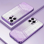 Galvanizuotas blizgantis telefono dėklas, skirtas iPhone 15 14 13 12 11 Pro Max XS X XR SE 2 3 7 8 Plus atsparus smūgiams mink&scaron;tas TPU galinis dangtelis For iphone 14Pro Max &scaron;viesiai violetinė spalva
