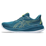 Asics Gel Cumulus 26 Evening Teal Vyri&scaron;ki sportbačiai Mėlyni Ry&scaron;kiai geltoni 1011B792-400 44.5 gray