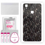 apgo Protective Skin Sticker for the back compatible with vivo V3, Wrap Film, Foil, Vinyl - Pattern Carbon Black Pixel