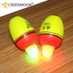 1vnt 20g-100g dvigubi optiniai LED naktiniai mainai, elektroniniai &scaron;viečiantys jūros &scaron;viesos žvejybos plūduriai Long Shot Drift Rod Bobber plūdės floating-20g