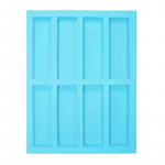 1 vnt. 8 lizdų pyrago forma stačiakampė &scaron;okolado silikoninė forma muilo forma kepimo forma ledo kubelių forma DIY virtuvės įrankis dekoravimo forma