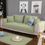 Medvilniniai lininiai sofos užvalkalai svetainei kampinės sofos sofos užvalkalas Neslystantis sofos sofos užvalkalas poilsio sofos užvalkalai namų dekoravimui 45cm pillowcase 1pcs smėlis