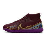 Kylian Mbapp&eacute; x Nike Mercurial Superfly 9 Club TF GS Tamsiai burokėlių spalvos Vaikams sportbačiai Raudoni Universitetiniai mėlyni Ry&scaron;kiai violetiniai DO9795-694 32