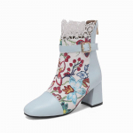 Moteri&scaron;ki auk&scaron;takulniai batai rudeniui ir žiemai naujos spalvos stori su romėni&scaron;kais batais, puikiai tinkančiais didelio dydžio auliniais batais 34 raudona