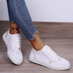 Nauji moteri&scaron;ki plok&scaron;ti drobiniai batai rudeniniai laisvalaikio sportbačiai moterims madingi, universalūs, suvarstomi vaik&scaron;čiojimo moteri&scaron;ki batai Zapatos De Mujer 35