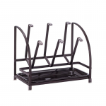 Geležinis stiklinis vandens i&scaron;leidimo stovas Creative Simplicity Se&scaron;ių puodelių laikiklis Virtuvės Svetainės puodelių laikiklis 6 cups juoda