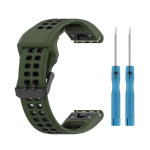 QuickFit 22/26mm silikoninis dirželis skirtas Garmin Forerunner 955 Solar 965 LTE Fenix ​​8 E 47 43 51 mm 6X 7X pro 5X plus juostos apyrankei fenix 7s 6s 5s juoda/raudona