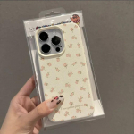 Telefono dėklas, skirtas iPhone 16 15 14 13 12 11 Pro Max iPhone 11 13 16 15 14 12 &Scaron;viežias gėlėtas telefono dėklo dangtelis iPhone 11 balta