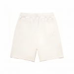 Li Ning Vital Series Vientisos spalvos laisvo kirpimo elastingu juosmeniu tiesūs kasdieniai &scaron;ortai Unisex &scaron;ortai Kreminės spalvos AKST687-3 XL