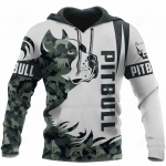 Naminis &scaron;uo Pitbulis Džemperiai Vyri&scaron;kas džemperis 3D spauda Unisex Suaugusiųjų vir&scaron;utiniai drabužiai Ruduo Ilgomis rankovėmis Gatvės drabužiai Džemperis su gobtuvu Vyrams Drabužiai S