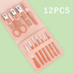 Grožio replės nagų kirpimo ma&scaron;inėlės pedikiūro manikiūro įrankiai nerūdijančio plieno nagų kirpimo ma&scaron;inėlių rinkinys 12pcs mėlyna