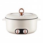 220 V elektrinė kar&scaron;to puodo daugiafunkcinė viryklė Buitinė neprideganti virimo ma&scaron;ina Keptuvės puodas 5L Dvigubo skonio kar&scaron;tas puodas 3L vienas puodas 220V