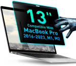 Magnetinis privatumo ekranas, skirtas MacBook Pro 14 M1, M2, M3 Anti-Blue Light Anti-Blare ne&scaron;iojamojo kompiuterio ekrano apsauga 13,6 14 15 16 mėlyną &scaron;viesą blokuojantis filtras For MacBook Pro 13" (2016-2023, M1, M2)