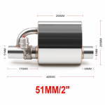 2 colių&ndash;3 colių įleidimo angos suvirinimas ant vieno elektrinio i&scaron;metimo duslintuvo su belaidžio nuotolinio valdymo pulto jungiklio i&scaron;metimo vožtuvo i&scaron;metimo i&scaron;pjova 2INCH
