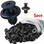 5/100X 8mm skylė Durų kniedė Plastikinis spaustukas Tvirtikliai Juodi Automobiliai Pamu&scaron;alas Dangtelio juostelė Kabliukai Kniedė Automobilio tvirtikliai Laikiklis Stumiami smeigtukai Klipai Į