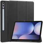 Plan&scaron;etinio kompiuterio dėklas Samsung Galaxy Tab S10+ Plus / S9+ Plus 12,4'' colių, Folio Slim Cover Lengvas kietas apsauginis dėklas su daugia kampų stovu for Samsung Tab S9 Plus juoda