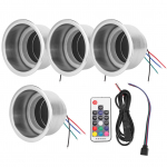 12V RGB LED Automobilio Gėrimų Butelių Puodelių Laikikliai su Nuotolinio Valdymo Pultu Jachtoms RV Sunkvežimiams RGB Puodelio Laikiklis LED Gėrimų Puodelio Laikiklis