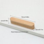 1vnt Durų rankena Natūrali spintelė Traukia rūbų spintelės rankenos Spintos Spintos Rankenos Baldai Medinė Virtuvė