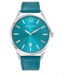 &bdquo;Mathey-Tissot Urban&ldquo; odinis dirželis, žalias ciferblatas, kvarcinis H411PET vyri&scaron;kas laikrodis žalia