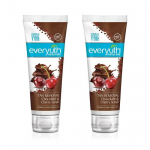 Everyuth Naturals &Scaron;okolado ir vy&scaron;nių &scaron;veitiklis įdegiui &scaron;alinti|D Įdegis,Detoksikuoja ir valo|Be parabenų|Multivitamininės vy&scaron;nios|Jautri oda - 100G (Pakuotėje 2)