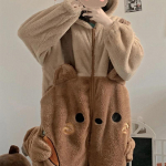 Animacinių filmų vilnos pižamos flaneliniai chalatai moteri&scaron;ki Auk&scaron;tos kokybės anime Onesie suaugusiems gyvūnų pižamų rinkinys moterims Vyrams &scaron;ilti žiemos me&scaron;kiukai miegui Cosplay Halloween L