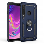 Skirtas Samsung Galaxy A6 A7 A8 A9 2018 Case prabangaus automobilio magnetinio žiedo &scaron;arvai telefono dėklas, skirtas Galaxy J2 Pro J3 J5 2017 J4 J6 Plus J7 For A6 2018 tamsiai mėlyna
