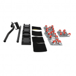 Baldų pervežimo rinkinys 600 kg keliamoji galia Sunkiųjų baldų vežimėlių rinkinys su 5 universaliais ratukais pilka spalva