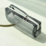 Moteri&scaron;ka ne&scaron;iojama makiažo krep&scaron;ys Korėjieti&scaron;ka gaivi spalva Skaidrūs pie&scaron;tukiniai krep&scaron;iai Vaikams Užtrauktuku užsegamas ra&scaron;iklių dėklas Kanceliarinių prekių organizatorius Mokyklinės prekės žalia