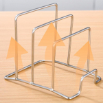 Stovas lentynų stovas kelių sluoksnių erdvės taupymas nuo rūdžių atspari pjaustymo lenta Prakti&scaron;ka virtuvės laikiklis Puodo dangčio laikiklis Geležinis Menas Pagrindinis puslapis