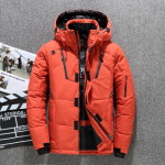 Kalėdų dovana Vyri&scaron;ka pūkinė striukė Snow Parkas Vyri&scaron;ki &scaron;iltai gobtuvai su vėjui atspariu žieminės pūkinės striukės vir&scaron;utiniai drabužiai L