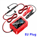 6V 12V 1.5A Automatinis i&scaron;manusis palaikomasis akumuliatoriaus įkroviklis Motociklo akumuliatoriaus priežiūrai &Scaron;vino-rūg&scaron;tiniams GEL AGM Visureigiui Valtis Honda EU Plug raudona